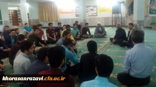 دیدار صمیمی مدیر و معاون دانشگاه فرهنگیان خراسان رضوی با دانشجویان پردیس شهید بهشتی