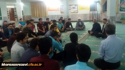 دیدار صمیمی مدیر و معاون دانشگاه فرهنگیان خراسان رضوی با دانشجویان پردیس شهید بهشتی