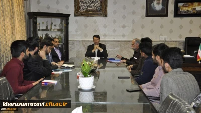 مدیر امور پردیس های خراسان رضوی در اولین جلسه اعضای منتخب ششمین شورای صنفی دانشجویی پردیس شهید بهشتی:
شورای صنفی دانشجویی بازویی توانمند برای اجرایی کردن برنامه های دانشگاه است