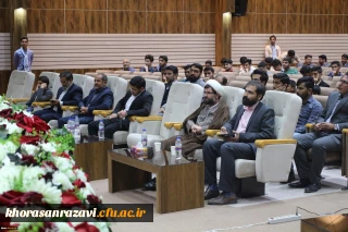 شرکت دانشجویان وکارکنان دانشگاه فرهنگیان واحد شهید رجایی تربت حیدریه در مراسم معنوی محفل انس با قرآن