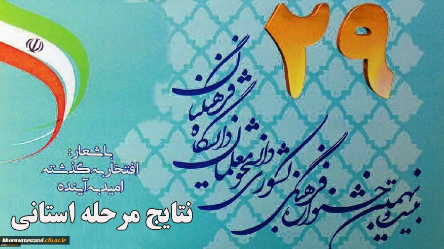 درخشش دانشجومعلمان پردیس شهید بهشتی مشهد در مسابقات استانی مسابقات فرهنگی و اجتماعی دانشگاه فرهنگیان