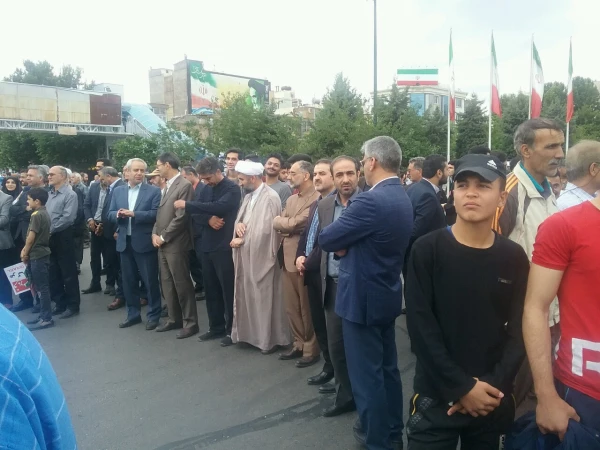 حضور پر شور دانشگاهیان دانشگاه فرهنگیان خراسان رضوی در راهپیمایی روز جهانی قدس