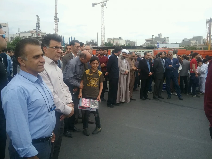 حضور پر شور دانشگاهیان دانشگاه فرهنگیان خراسان رضوی در راهپیمایی روز جهانی قدس