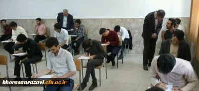 بازدید مدیر امور پردیس های دانشگاه فرهنگیان خراسان رضوی از حوزه برگزاری امتحانات پردیس شهید بهشتی