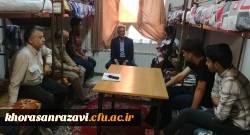 بازدید معاون توسعه توسعه منابع و امور دانشجویی دانشگاه فرهنگیان خراسان رضوی