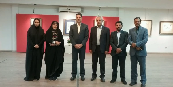 افتتاح نمایشگاه خوشنویسی عضو هیئت علمی دانشگاه فرهنگیان خراسان رضوی با عنوان یک میم