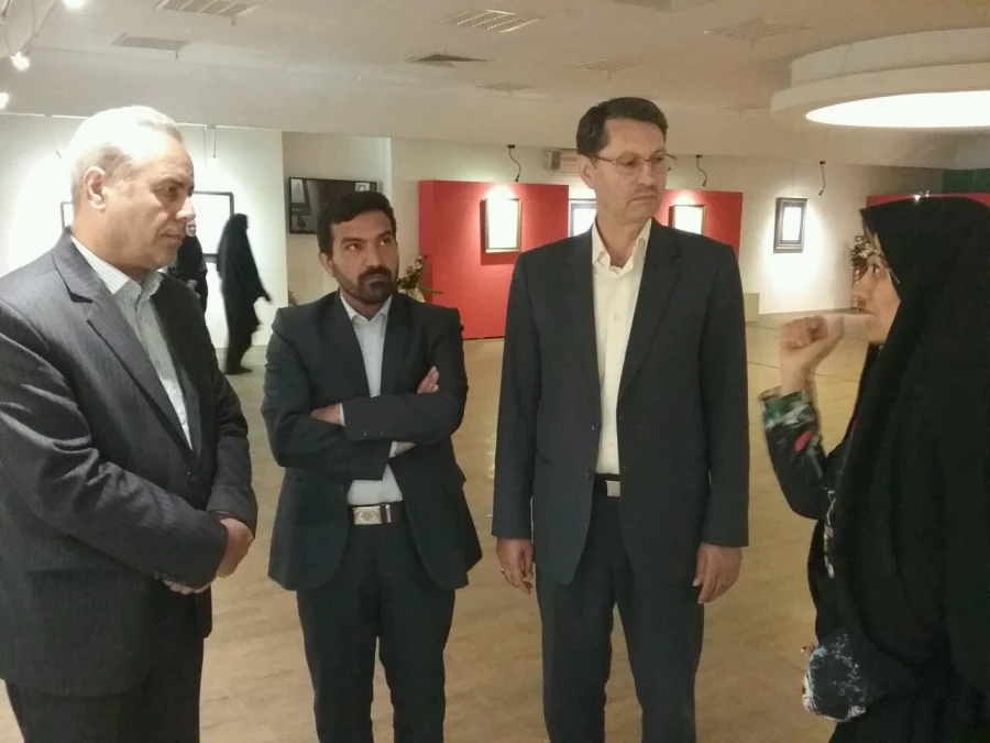 افتتاح نمایشگاه خوشنویسی عضو هیئت علمی دانشگاه فرهنگیان خراسان رضوی با عنوان یک میم  2