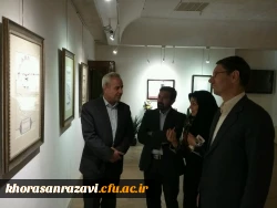 افتتاح نمایشگاه خوشنویسی عضو هیئت علمی دانشگاه فرهنگیان خراسان رضوی با عنوان یک میم  3