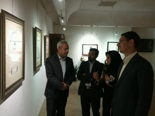 افتتاح نمایشگاه خوشنویسی عضو هیئت علمی دانشگاه فرهنگیان خراسان رضوی با عنوان یک میم  3