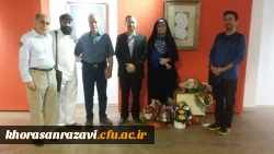 افتتاح نمایشگاه خوشنویسی عضو هیئت علمی دانشگاه فرهنگیان خراسان رضوی با عنوان یک میم  4