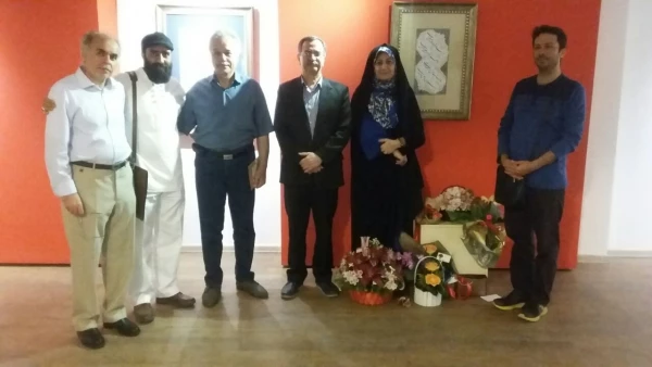 افتتاح نمایشگاه خوشنویسی عضو هیئت علمی دانشگاه فرهنگیان خراسان رضوی با عنوان یک میم  4