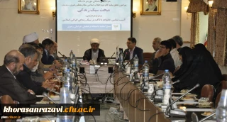 به میزبانی دانشگاه فرهنگیان خراسان رضوی برگزار شد:
نشست هم اندیشی نخبگان حوزه و دانشگاه با موضوع تحقق بیانیه گام دوم انقلاب