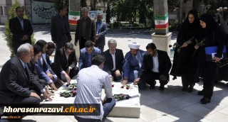 با حضور معاون فرهنگی اجتماعی دانشگاه فرهنگیان برگزار شد؛
 ادای احترام به شهدای گمنام پردیس شهید بهشتی مشهد