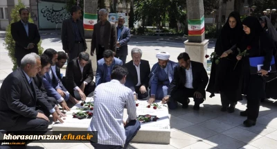 با حضور معاون فرهنگی اجتماعی دانشگاه فرهنگیان برگزار شد؛
 ادای احترام به شهدای گمنام پردیس شهید بهشتی مشهد