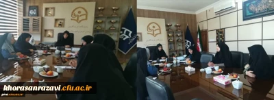 حضور دکتر احمدی مشاور امور بانوان سرپرست دانشگاه فرهنگیان ودیدار با مسولین پردیس شهید هاشمی نژاد خراسان رضوی