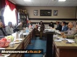 جلسه هم اندیشی و پی گیری توسعه دانشگاه فرهنگیان نیشابور