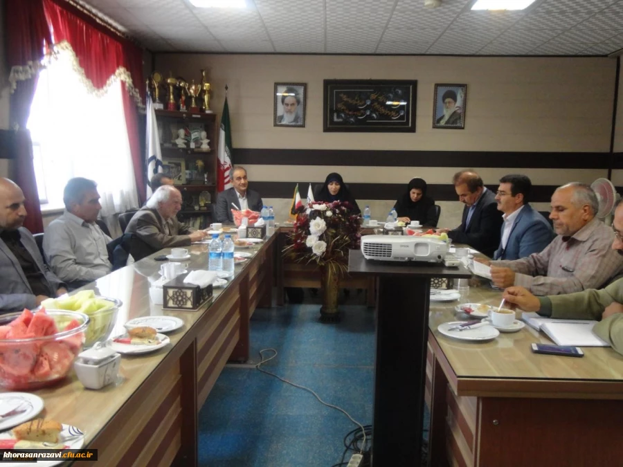 جلسه هم اندیشی و پی گیری توسعه دانشگاه فرهنگیان نیشابور