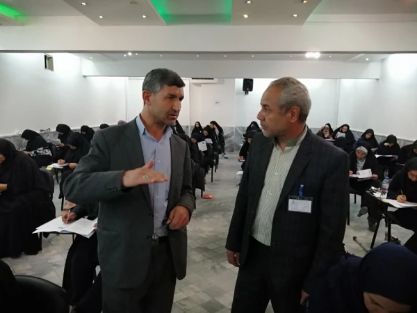 بازدید معاون مدیر کل آموزش و پرورش خراسان رضوی از محل برگزاری آزمون