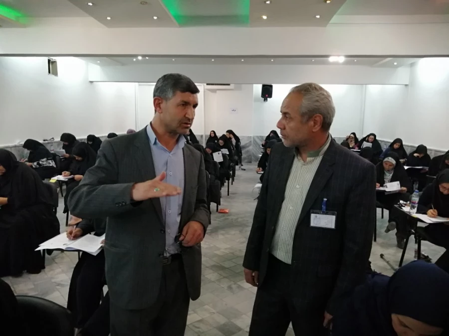بازدید معاون مدیر کل آموزش و پرورش خراسان رضوی از محل برگزاری آزمون