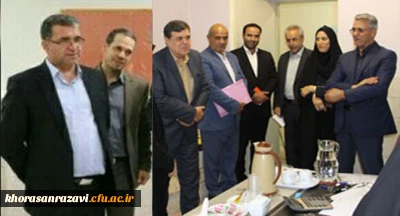 برگزاری جلسه مشترک رئیس دانشگاه فرهنگیان با مدیر کل آموزش و پرورش و معاونان دانشگاه فرهنگیان خراسان رضوی