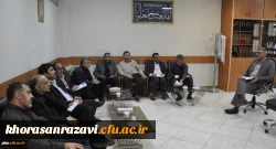 برگزاری جلسه هماهنگی و هم اندیشی مسئولان و کارشناسان حوزه معاونت توسعه منابع و امور دانشجویی پردیس شهید بهشتی مشهد