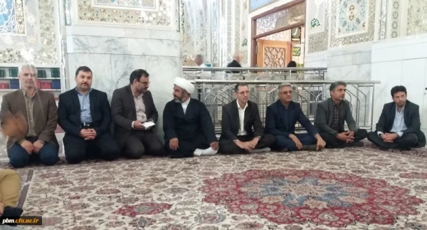 مراسم استقبال از دانشجو معلمان نو ورود پردیس شهید بهشتی خراسان رضوی در حرم مطهر امام رضا(ع) 3