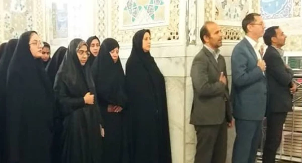  تشرف دانشجو معلمان جدید الورد پردیس شهید هاشمی نژاد مشهد به حرم مطهر رضوی  2