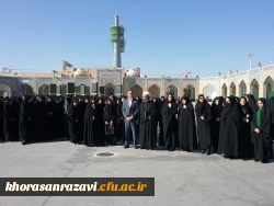  تشرف دانشجو معلمان جدید الورد پردیس شهید هاشمی نژاد مشهد به حرم مطهر رضوی  4
