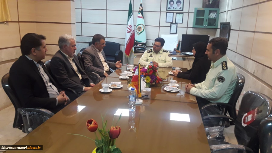 تبریک مدیریت و همکاران واحد آموزش عالی دانشگاه فرهنگیان ثامن الحجج(ع) به پرسنل کلانتری 7 تیر 2