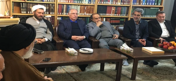 دیدار اعضای هیات مدیره بنیاد خیرین حامی دانشگاه فرهنگیان با آیت الله سید جعفر سیدان 