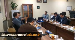 نشست رییس دانشکده علوم تربیتی و گروه همایش برنامه درسی و اشتغال با مدیر امور پردیس های دانشگاه فرهنگیان خراسان رضوی