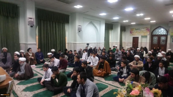 حضور اساتید و دانشجویان دانشگاه فرهنگیان نیشابور در مراسم روز وحدت حوزه و دانشگاه 2