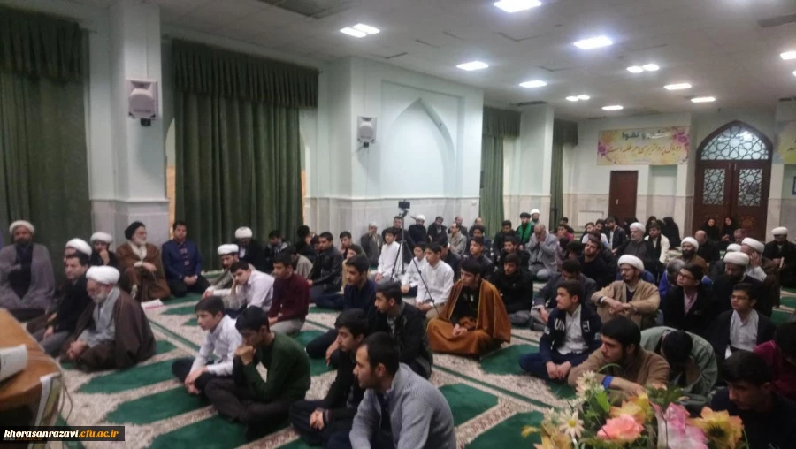 حضور اساتید و دانشجویان دانشگاه فرهنگیان نیشابور در مراسم روز وحدت حوزه و دانشگاه 2
