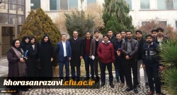 بازدید گروهی از دانشجویان پردیس شهید بهشتی از شرکت لعاب مشهد 2