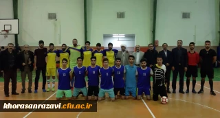 به مناسبت گرامیداشت هفته وحدت حوزه و دانشگاه برگزار شد

مسابقه فوتسال بین  تیم های  پردیس شهید بهشتی دانشگاه فرهنگیان و طلاب حوزه علمیه المهدی (عج)مشهد