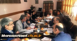 برگزاری جلسه مدیران گروه های آموزشی دانشگاه فرهنگیان خراسان رضوی