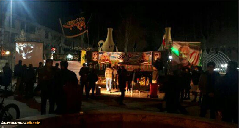 برپایی خیمه و ایستگاه صلواتی گرامیداشت یادو خاطره سردار شهید حاج قاسم سلیمانی و جانباختگان حوادث کرمان و سانحه هوایی