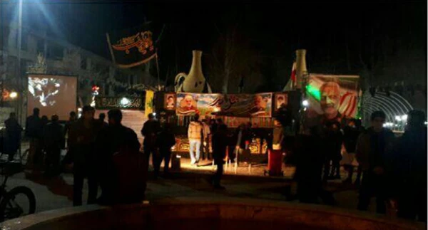 برپایی خیمه و ایستگاه صلواتی گرامیداشت یادو خاطره سردار شهید حاج قاسم سلیمانی و جانباختگان حوادث کرمان و سانحه هوایی