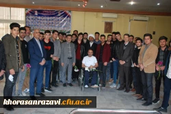 عیادت دانشجو معلمان دانشگاه فرهنگیان خراسان رضوی از جانبازان قطع نخاعی در مرکز توانبخشی امام خمینی (ره) مشهد 6
