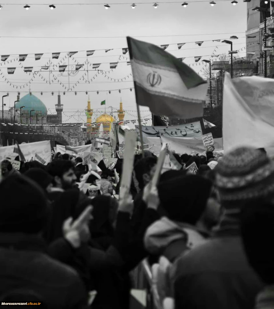 حضور پر شور دانشگاهیان دانشگاه فرهنگیان خراسان رضوی در راهپیمایی ۲۲ بهمن 4