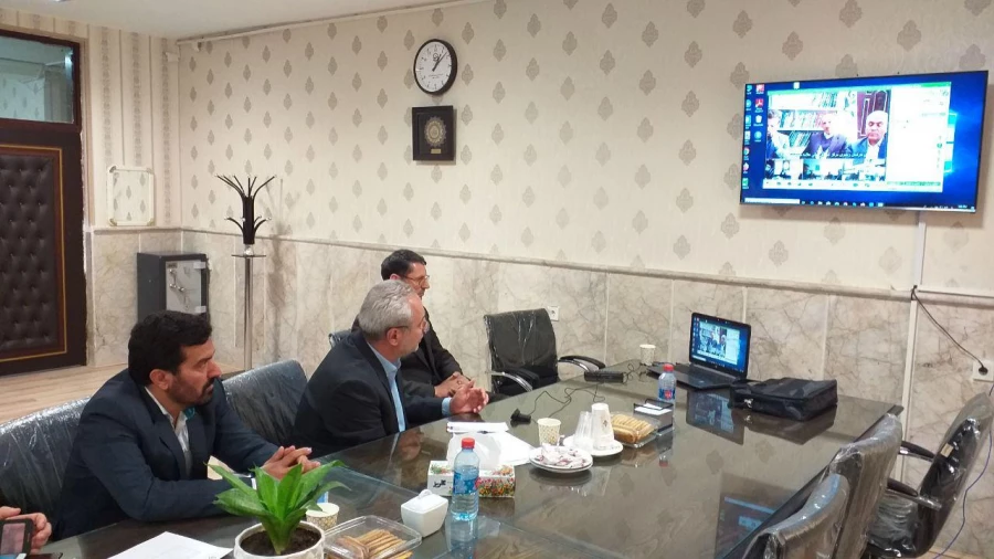 برگزاری جلسه ویدیو کنفرانس هماهنگی مرکز و پردیس های استان در خصوص ارائه آموزش الکترونیکی دروس 2