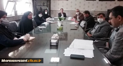 برگزاری هشتمین جلسه شورای پژوهشی  دانشگاه فرهنگیان استان خراسان رضوی 