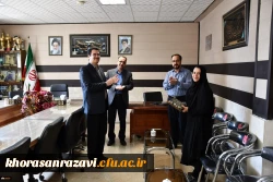 تجلیل از مسئول روابط عمومی واحد دانشور نیشابور 2