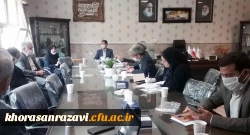 جلسه بررسی و تحلیل وضعیت اجرای آزمون ها در دانشگاه فرهنگیان خراسان رضوی