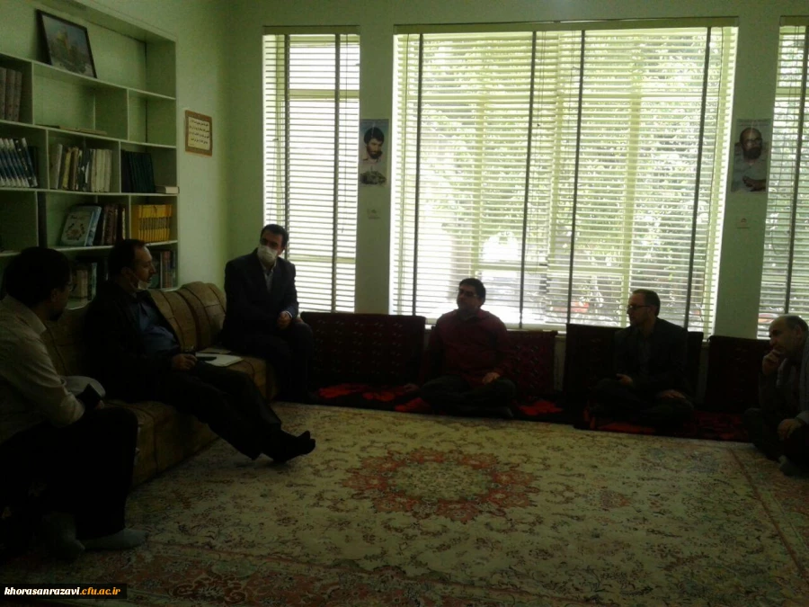 ا حضور سرپرست و کارکنان واحد دانشور انجام شد :
دیدار با نماینده محترم شهرستان نیشابور آقای مهندس ارکانی و گفتگو در خصوص مسائل جاری دانشگاه فرهنگیان
 2