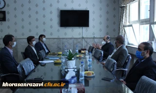 برگزاری جلسه هماهنگی ساخت پروژه مرحوم شکرریز در دانشگاه فرهنگیان خراسان رضوی
