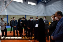 همزمان با گرامی داشت هفته دولت و با حضور معاون محترم وزیر و رئیس سازمان نوسازی مدارس انجام شد : 
آئین افتتاح سالن ورزشی چند منظوره واحد دانشور نیشابور  9