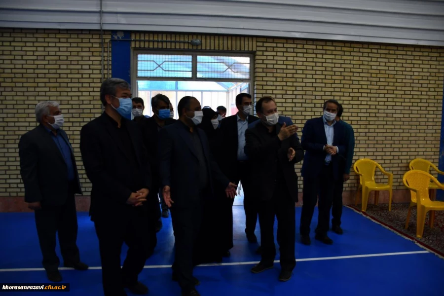 همزمان با گرامی داشت هفته دولت و با حضور معاون محترم وزیر و رئیس سازمان نوسازی مدارس انجام شد : 
آئین افتتاح سالن ورزشی چند منظوره واحد دانشور نیشابور  12