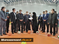 همزمان با گرامی داشت هفته دولت و با حضور معاون محترم وزیر و رئیس سازمان نوسازی مدارس انجام شد : 
آئین افتتاح سالن ورزشی چند منظوره واحد دانشور نیشابور  8