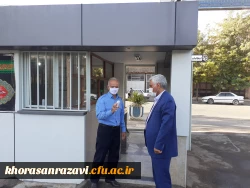 رعایت هرچه بیشتر پروتکل های بهداشتی در داشگاه فرهنگیانسبزوار، با خرید وب دستگاه تب سنج و ضدعفونی کننده دست.  4